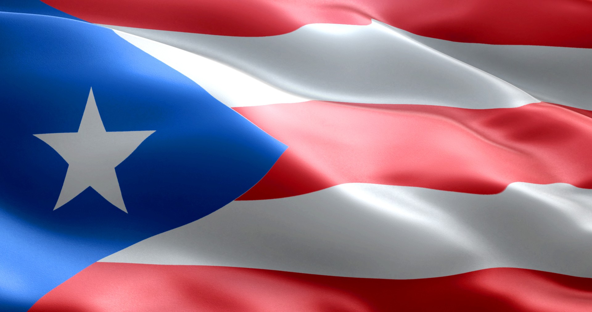 The flag of Puerto Rico